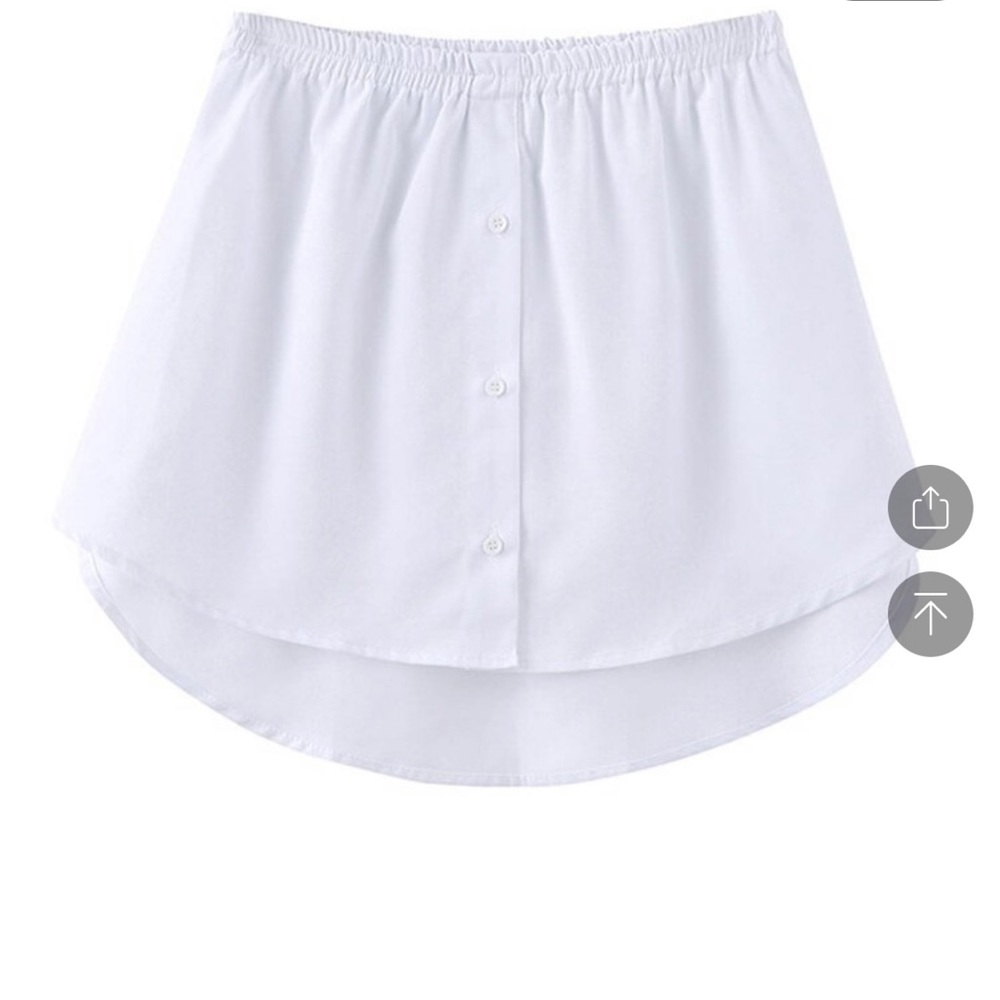 3 Shirt Extenders. Solid Black Solid White And Bl… - image 3